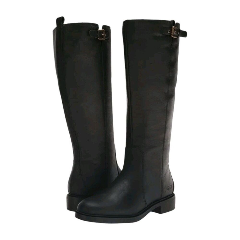 Lucky Brand Quinn Leather Black Riding Boots 6M - Picture 2 of 8